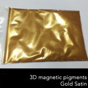 3D-pigment magnetisk, guld satin