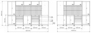 Verkstadsinredning, 8-moduler, Hörna