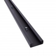 Ändskena, smal med enkel perforering med gängor