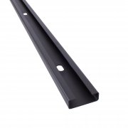 Ändskena, smal med enkel perforering utan gängor