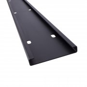 Anslutningsskena, bred med dubbel perforering utan skruvar