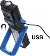 COB-LED Arbetslampa Fällbar med Magnet och USB-Uttag