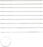 Damask-klämmband 7 mm 50–120 mm – rostfritt 10-pack