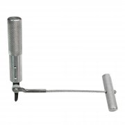 Demonteringsverktyg för limmade bilrutor med T-handtag och stålvajer