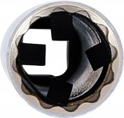 Extra lång tändstiftshylsa med hållare 12-kant 3/8