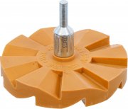 Fack-folieraderare Ø 90 mm – Gummirondell för Borrmaskin med Adapter