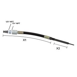 Flexibel kompressionsadapter M10x1,0 VAG TDI