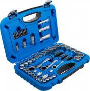 Genomstickbara hylsnyckelsats, 52 delar, 4,5-25 mm