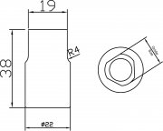 Hylssats för Bosch VE-pumpar, 3 delar