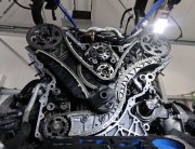 Klar, de nya kamdrev och kamkedjor är på plats