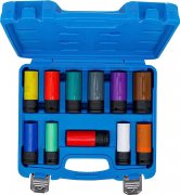 Kraft-specialhylssats 1/2 15–27 mm med fälgskydd, Tesla & Mercedes, 11 delar