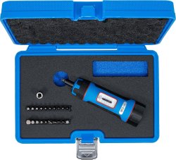 Momentskruvmejsel 1/4 1–8 Nm med bits – 22 delar