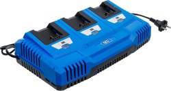 Multiladdare 18 V – 3 x 2,5 A för BGS 18V Batterisystem
