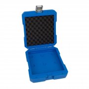 Närbild på metallförslutning av Stahlmaxx-verktygslådan