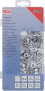 Nitmutter Sortiment 150 delar – Aluminium M3–M10 i sortimentslåda