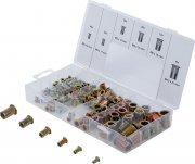 Nitmutter Sortiment 150 delar – Galvaniserat stål M3–M10 i sortimentslåda