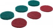 Nylon slipskivor 6-pack BGS74367 – grov & fin polering Ø100 mm