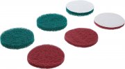 Nylon slipskivor 6-pack BGS74367 – grov & fin polering Ø100 mm