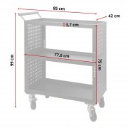Öppen Verkstadsvagn, mått och storlek