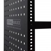 Öppen Verkstadsvagn, med perforerad vägg för att hänga upp verktyg