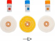 Poleringssats för mjuka metaller 7 delar – komplett kit