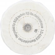 Poleringsskiva Ø125 mm med 6 mm skaft – bomullsskiva