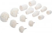 Poleringstrissa set 1/4 14 delar – bomullstrissor