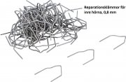 Reparationsklämmor för inre hörna, 0,8 mm