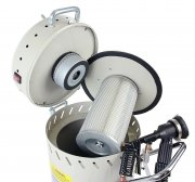 Mobil Sandbläster med Återvinning 105 L – Professionellt Slutet Sandblästringssystem