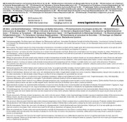 Säkerhetshänvisningar BGS1010-D