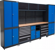 Verkstadsinredning 5 Moduler 3250 mm med Verkstadsvagn & Avfallsmodul