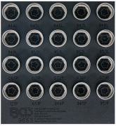 Volvo Fälglåshylssats 20 delar – Specialhylsor 19 mm