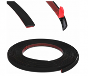 Dekorlist Svart 15 mm Självhäftande Flexibel PVC 5 m