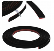 Dekorlist Svart 8 mm Självhäftande 5 m Flexibel PVC