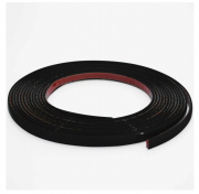 Dekorlist Svart 4 mm Självhäftande 5 m Flexibel PVC