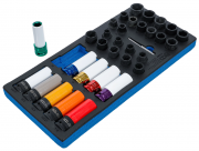 Skruvutdragarsats 1/2 33 delar med spiralhylsor & krafthylsor