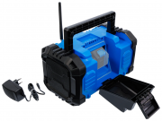 Batteridriven DAB+ radio 18V/230V Bluetooth IP65