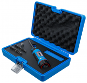 Momentskruvmejsel 1/4 1–8 Nm med bits – 22 delar