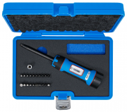 Momentskruvmejsel 1/4 1–8 Nm med bits – 22 delar