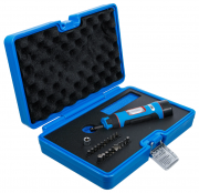 Momentskruvmejsel 1/4 1–8 Nm med bits – kort version