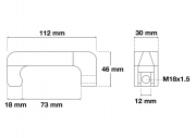 Spridardemonteringsgaffel 12 mm Mercedes CDI