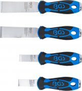 Skrapset i rostfritt stål med slagkåpa – 4 delar