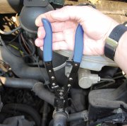 Slangklämtång 245 mm – 0–38 mm med Spärr