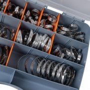 Sortimentslåda med rostfria slangklämmor för fordon och industri