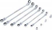 Spärringnyckelsats, ledbar, 8-19 mm, 10 delar
