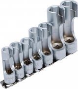 Specialhylssats slitsad 10–19 mm, 7 delar, 3/8 – För sensorer och rörkopplingar