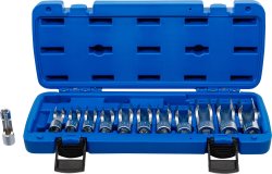 Specialhylssats, slitsad, 8-19 mm, 3/8, 12 delar