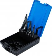 Stegborrsats HSS 4–30 mm, 3 delar