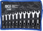 U-ringnyckel-sats extra kort, 10-19 mm, 10 delar