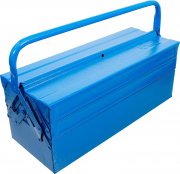 Verktygslåda, stålplåt, 530x200x200 mm, 5 fack